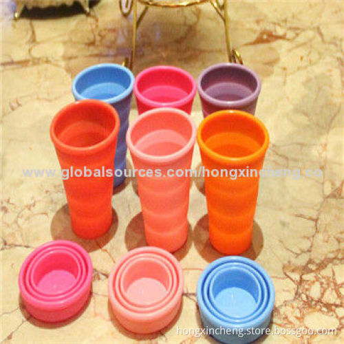 Silicone Mugs with Customized Printing, Ideal for Promotions or Decoration